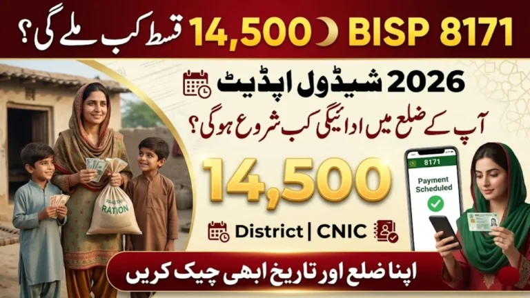 8171 BISP Rs14500 Payment 2026 Start Date and Schedule Update